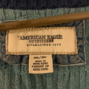 American Eagle blue long sleeve sweater